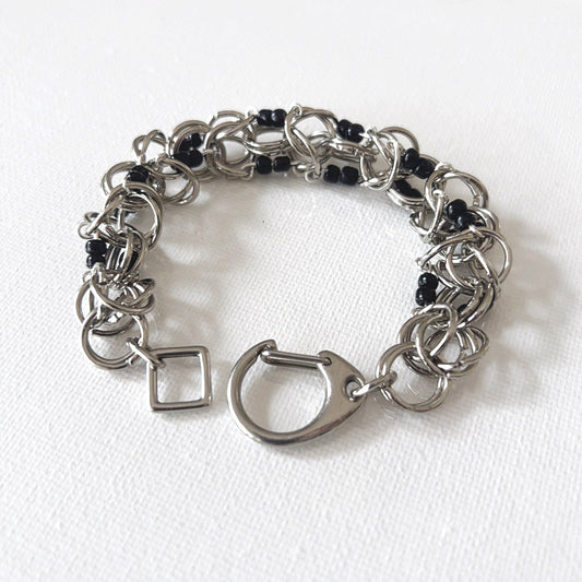 Chain Maille Beads Bracelet