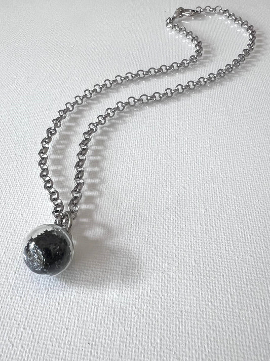 Gothic Glass Ball Pendant Necklace