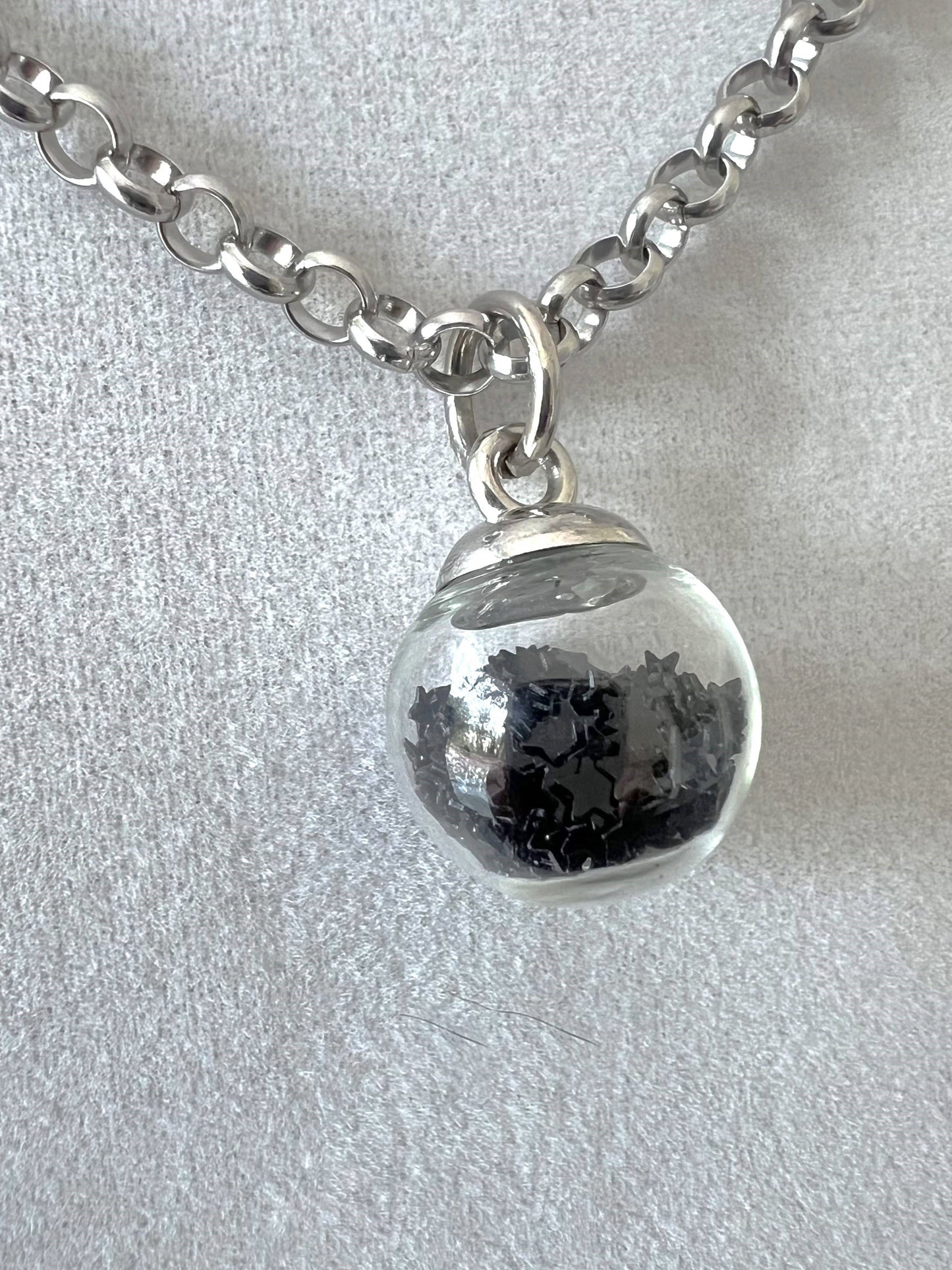 Gothic Glass Ball Pendant Necklace