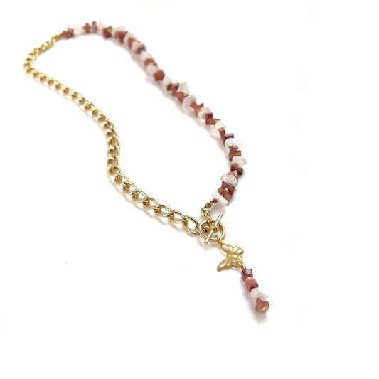 Natural Chip Stone Beads Necklace